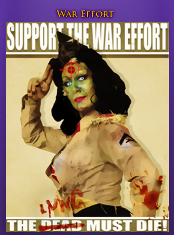 Nicole Danielle Fous-Long representing Zombicon.com as our favorite USO zombie girl  "The Living Must Die"